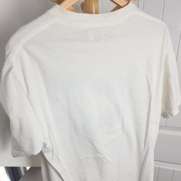 Vintage WWJD Jesus Religious Oneita Tag 1996 Size L* White Graphic Tshirt - Picture 5 of 7